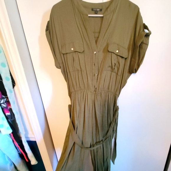 Paper Moon jumpsuit in army green - Picture 1 of 1
